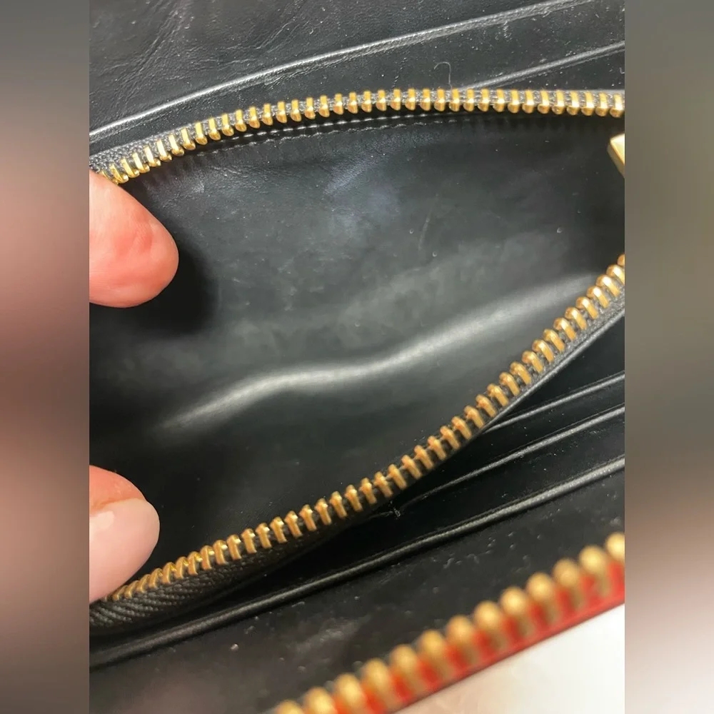 LOEWE RED LEATHER PUZZLE LONG ZIP WALLET - Picture 10 of 10